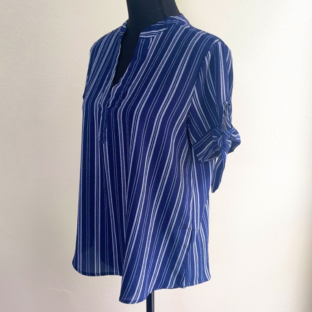 Striped Navy Blouse